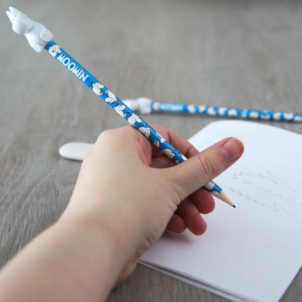 Anglonordic Moomin Pencilcase Tube Blue Moomin Family