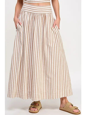 Midi Stripe Skirt - The Next - Striped Midi Skirt