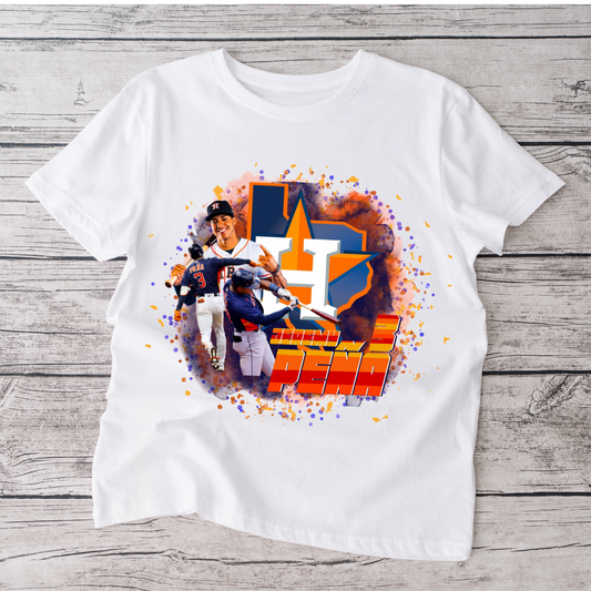 Astros Lightning Bolt Short Sleeve Shirt