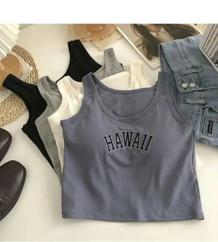 Ladies’ One-piece Sports Vest With Chest Pad