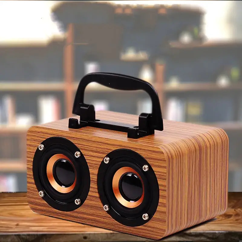 Wooden Wireless Bluetooth Speaker Portable Outdoor Speaker