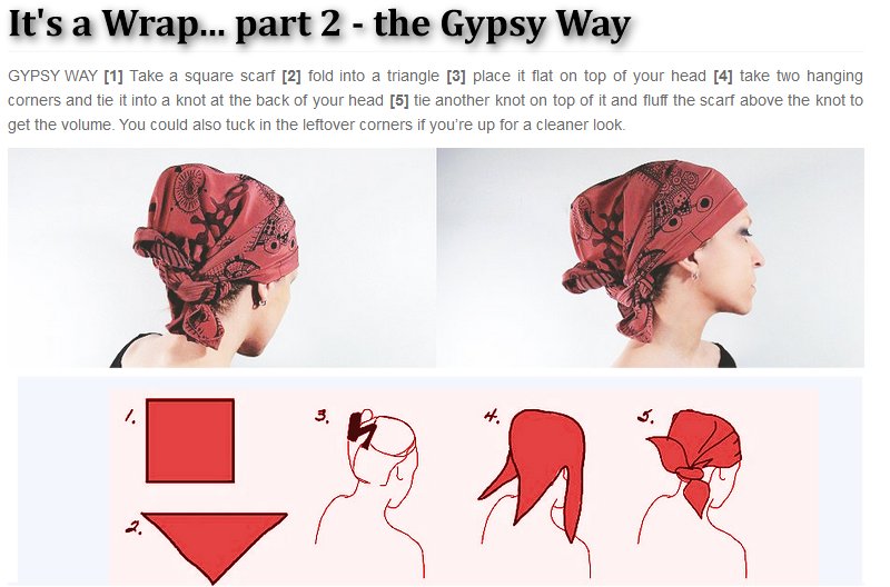 It's a Wrap (head wrap) part 2: How to tie a head wrap, the Gypsy Way