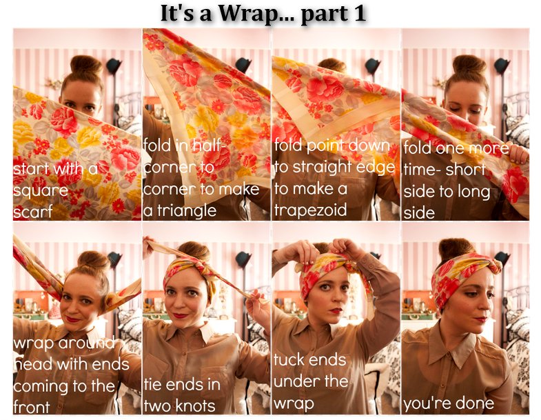 It's a Wrap (head wrap)... part 1: The 7-step way to tie a head wrap