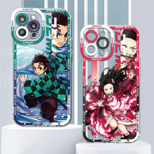 Capa Anime Matador de Demônios Para Apple iPhone 14 13 11 12 Pro 7