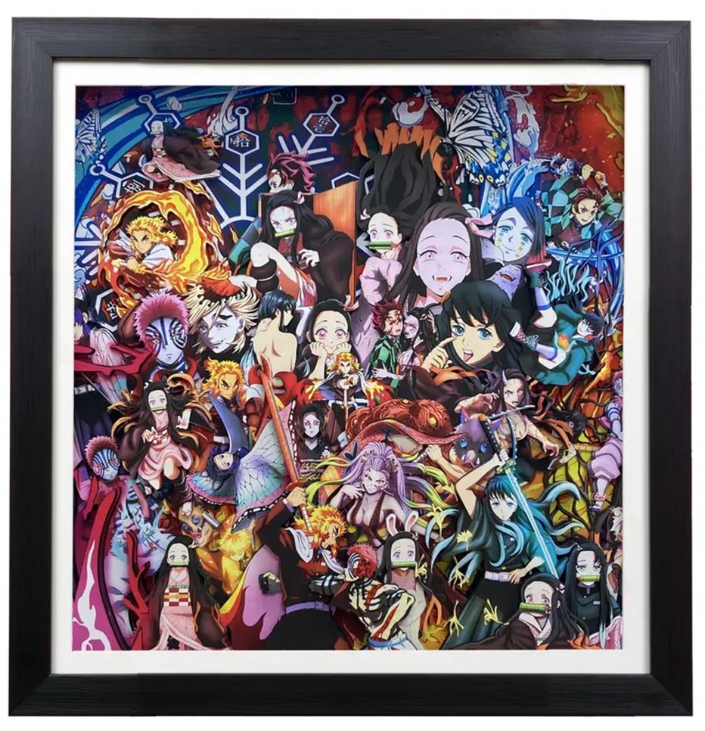 Demon Slayer super clear exquisite 3D decorative painting – Animehouse