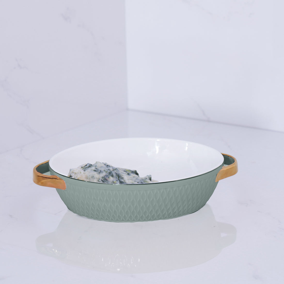 Sage Ceramic Oval Baker with Handles – Rhodes Boutique