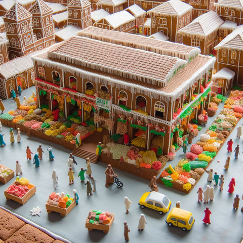 gingerbread market in Addis Ababa, Ethiopia