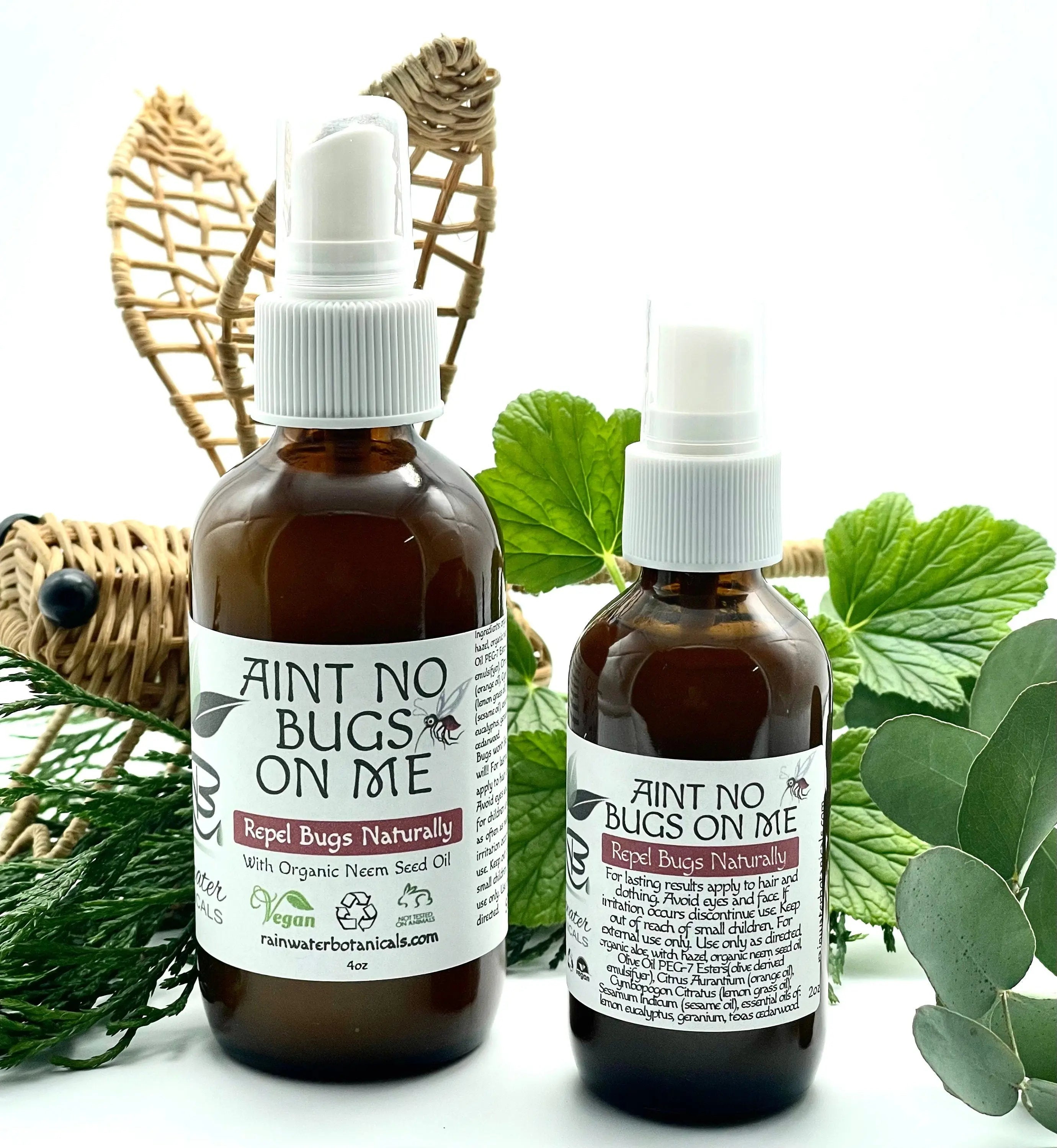 Aint No Bugs On Me Bug  Natural Repelling Spray-Rainwater Botanicals