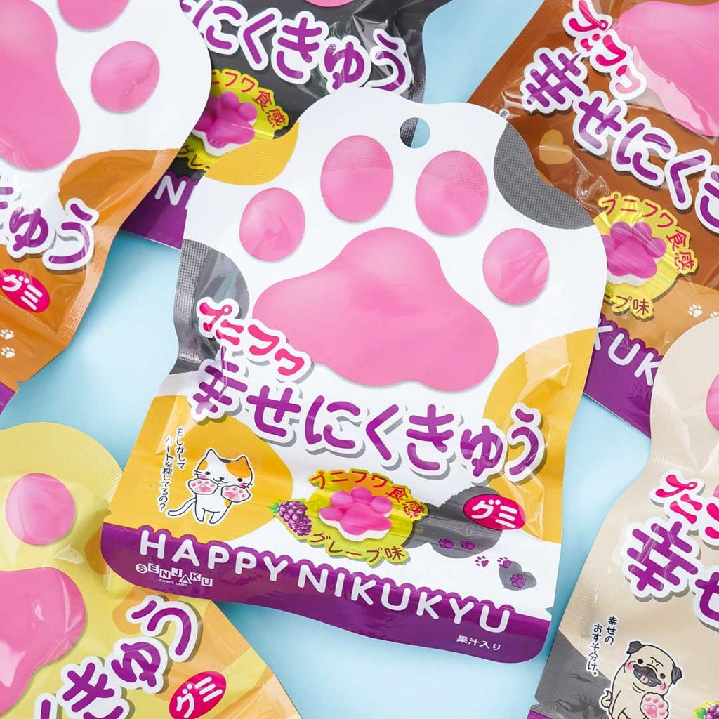 Senjaku PuniFuwa Happy Nikukyu Panda Gummy - Mixed Berries – Japan