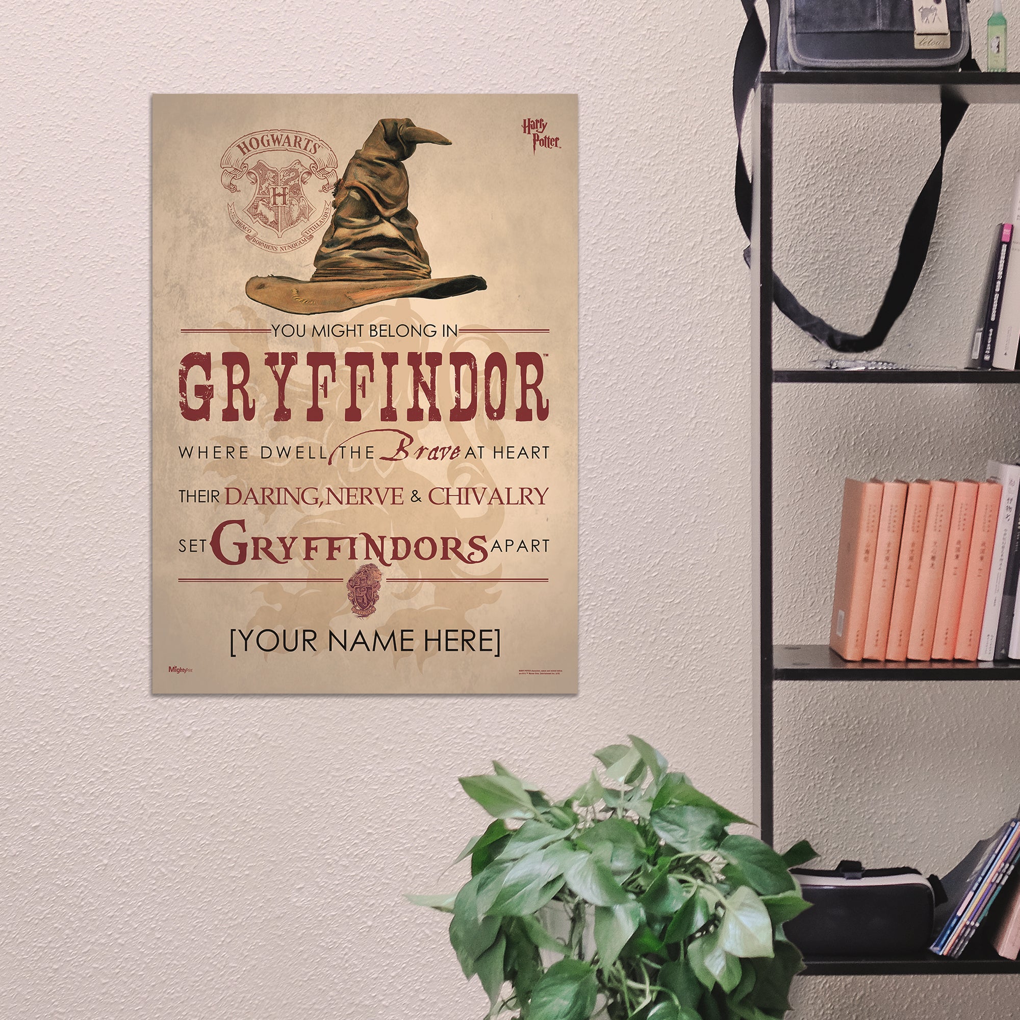 MightyPrint Harry Potter (Sorting Hat Hufflepuff - Personalized