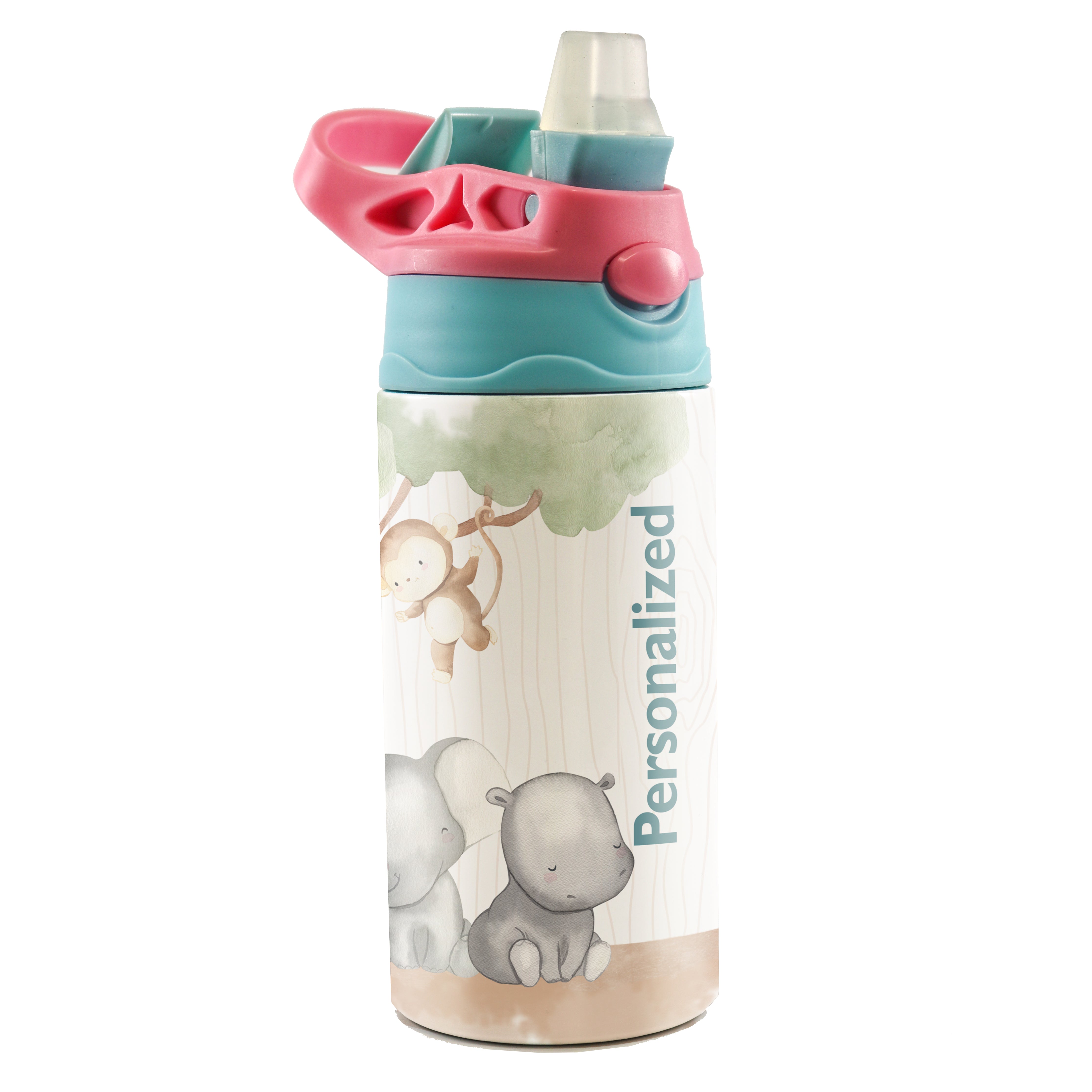 Engraved Kids Water Bottle, 12 Oz. Stainless Steel Personalized