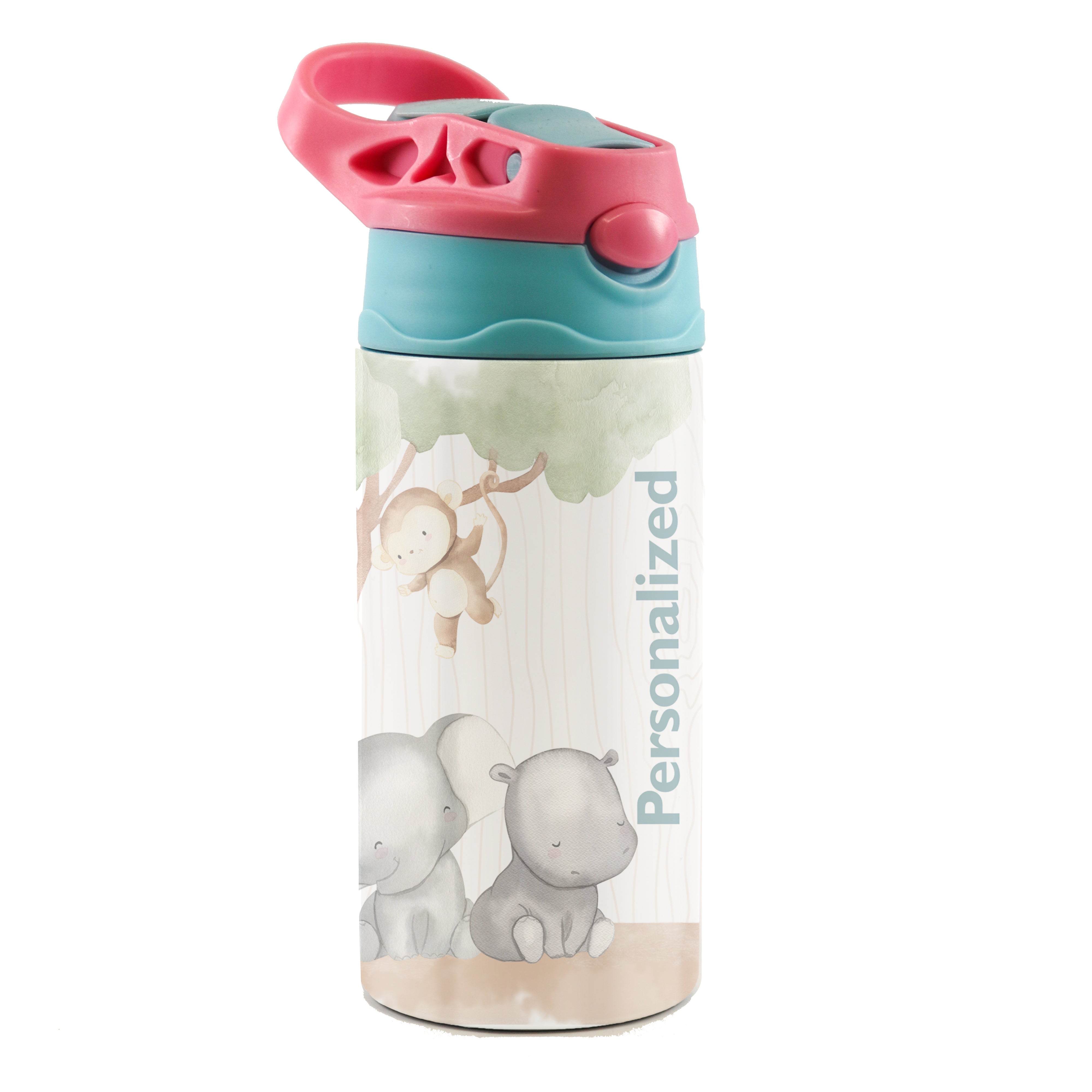 Personalized Water Bottle for Kids - Pink