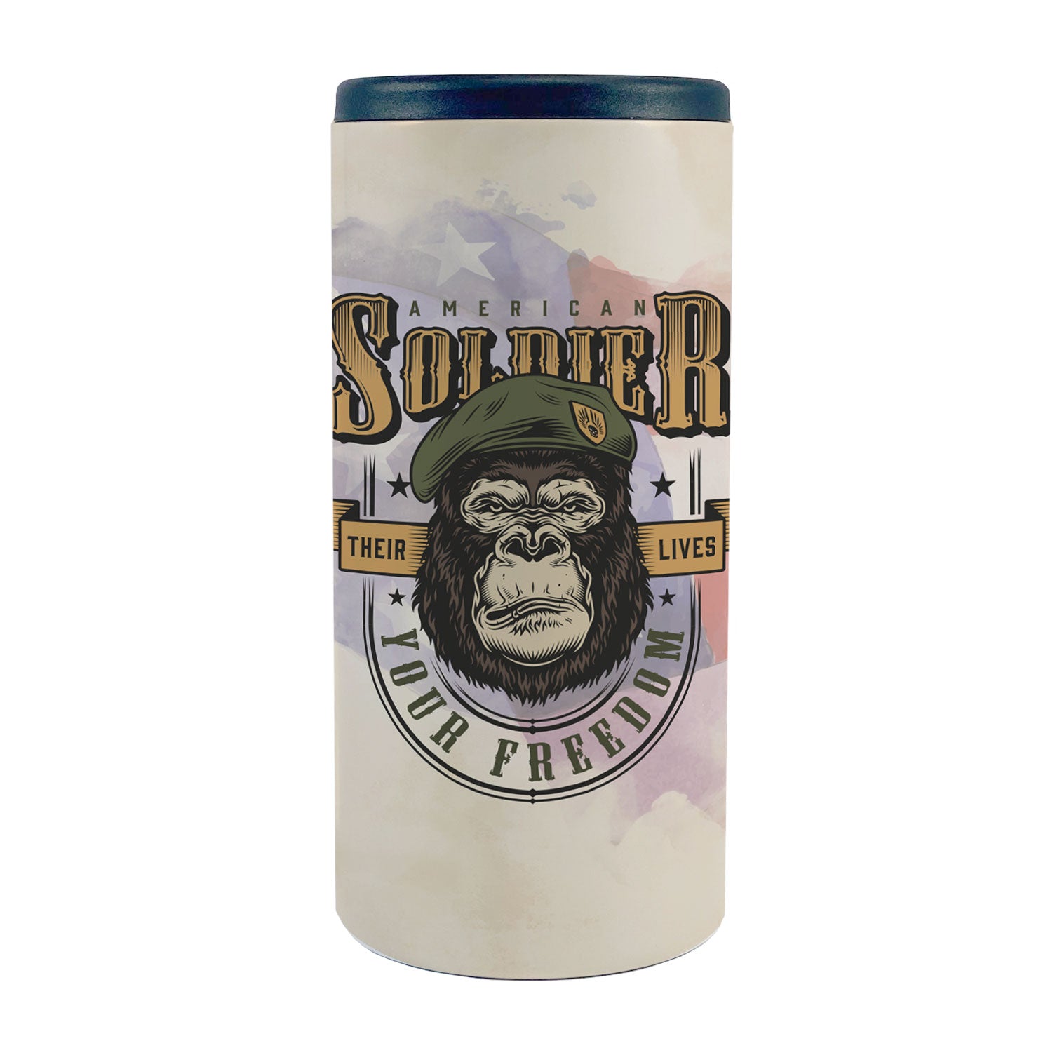 Patriot Stainless Steel Vacuum Insulated Koozie