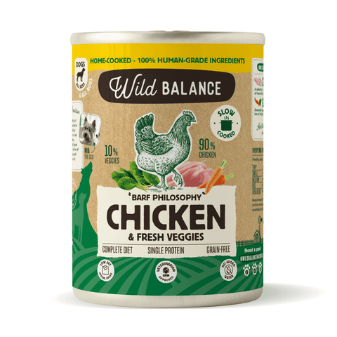 Comida natural lata de pollo para perro Wild Balance