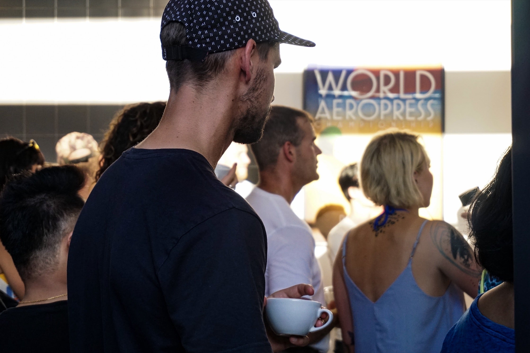 Charlie Harmsen in the crowd at the World Aeropress Championship