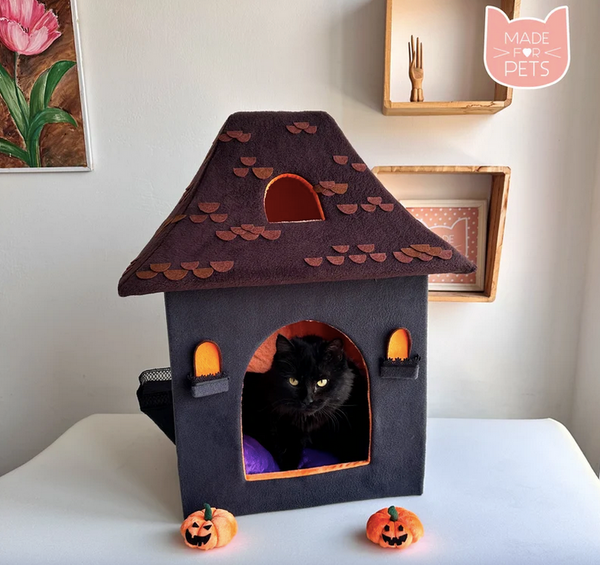 Haunted mansion cat house