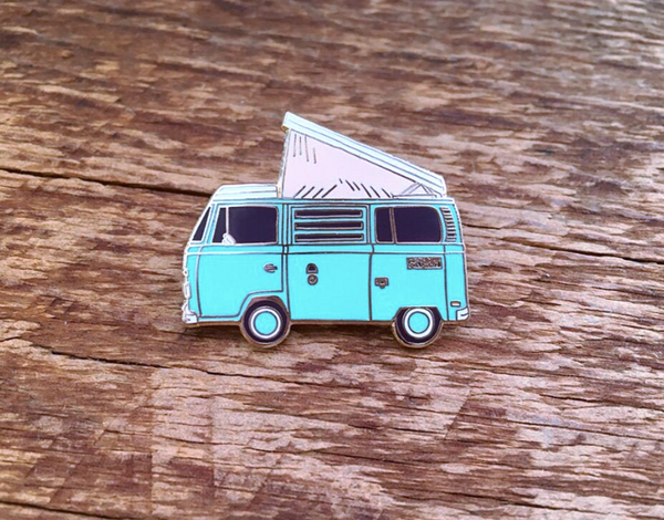 Vintage camper enamel pin