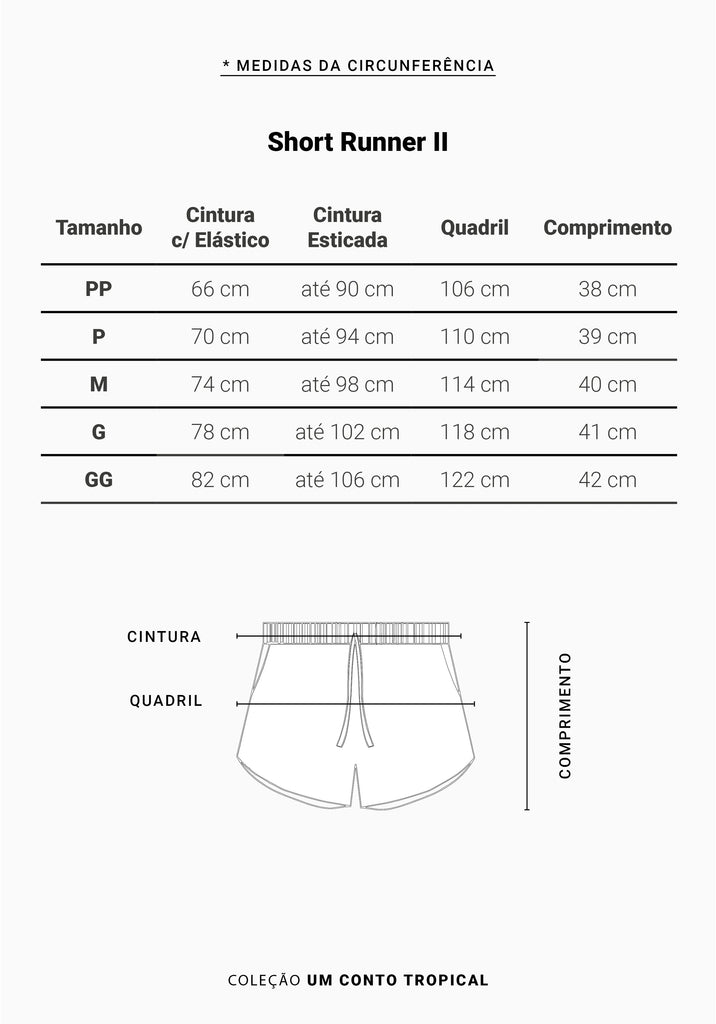 short runner medidas