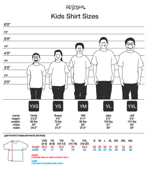 Kids Small Size Chart
