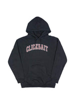 clickbait pink cropped hoodie