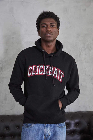 clickbait pink cropped hoodie