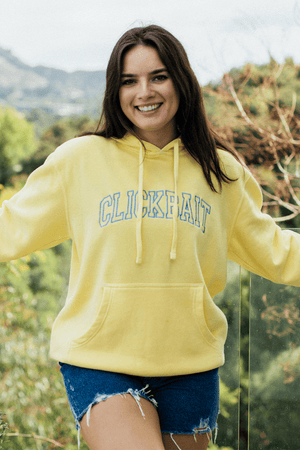 cropped clickbait hoodie