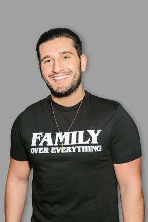 
                  
                    Joey Sasso: Family Over Everything Black Shirt
                  
                