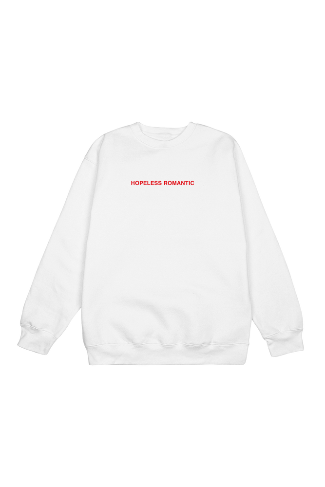 Steph Bohrer: Hopeless Romantic White Crewneck – Fanjoy