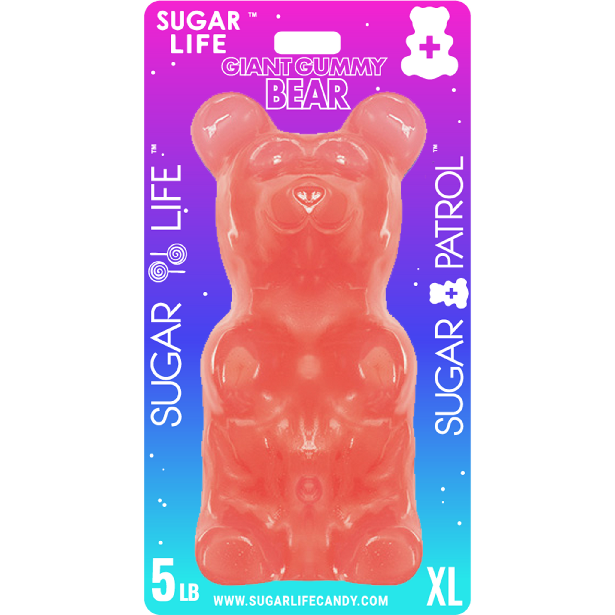 Giant Gummy Bear approx 5 Pounds - Cherry Flavored Giant Gummy Bear