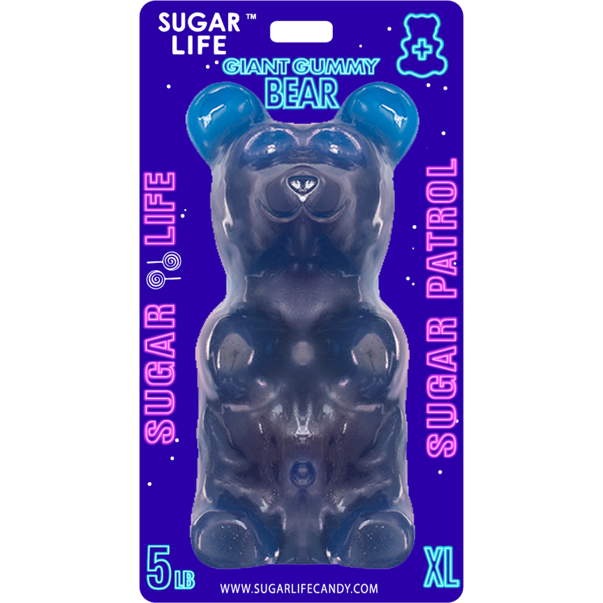 Giant Blue Raspberry Gummy Bear