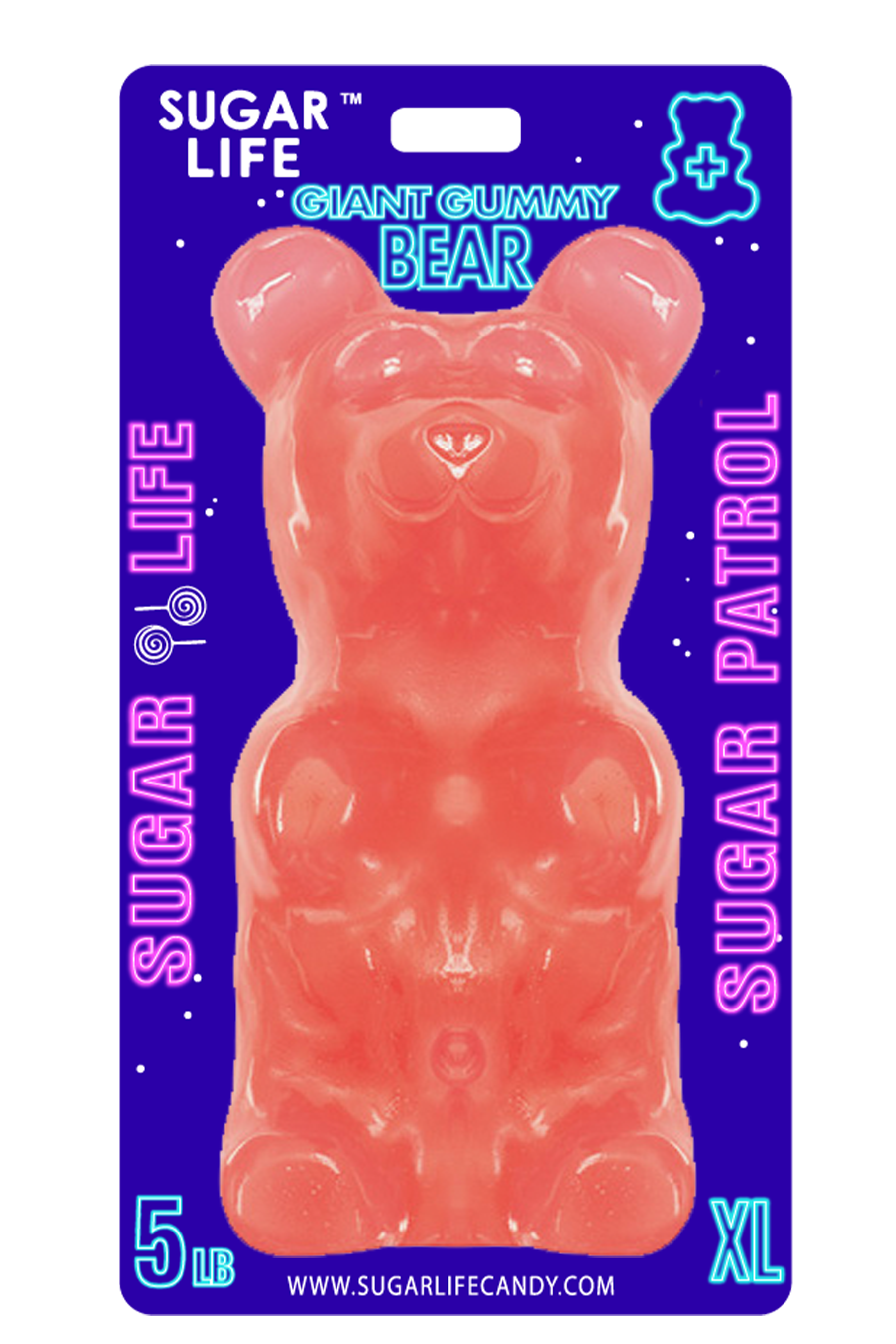 The Huge Gummy Bear, Cherry Flavored Giant Gummy Bear, 5 Pounds
