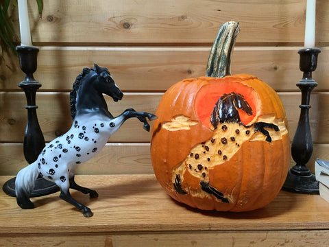 Breyer Ichabod Halloween Horse Jack O' Lantern at Triple Mountain