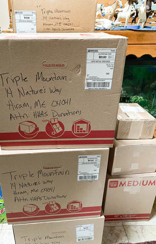 Model Donation for Harvest Hills arriving at Triple Mountain