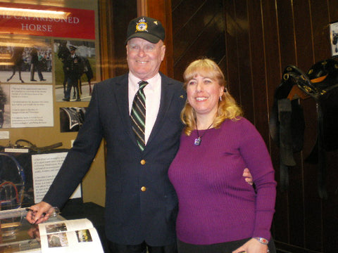 Eleda Towle of Triple Mountain with Andy Carlson, who led Black Jack during JFK's funeral