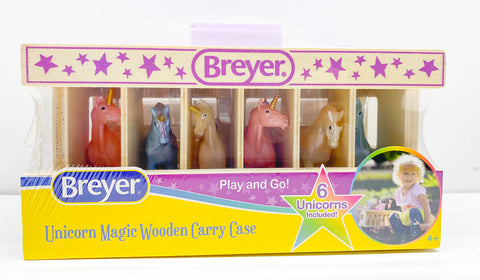 Breyer Farms Unicorn Magic Wood Carry Stable