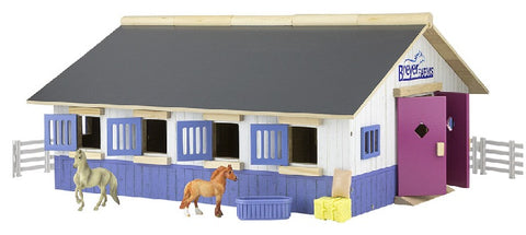 Breyer Farms Stablemates Stable Play Set with 2 Horses at Triple Mountain