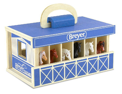 Breyer Wooden Carry Stable first version promo photo