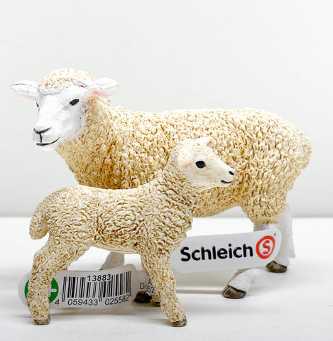 Schleich Dorset Sheep and Lamb at Triple Mountain