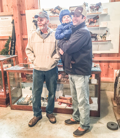 Russell family at Skyline Farm - Triple Mountain Model Horse and Vehicle Exhibit