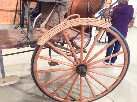 Wicker Wheel Cover at Skyline Farm Museum
