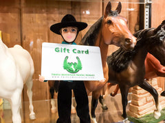 Triple Mountain gift cards can be used for vintage model horses!