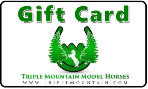 Triple Mountain Model Horses Electronic Gift Card for Breyer Schleich and More