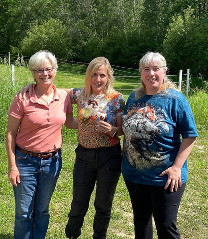 Sarah, Rhion (with Breyer's Hope model) and Eleda at Riding to the Top,2022