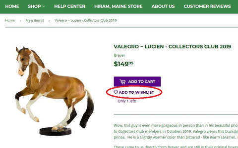 Horse Lovers Can Create a Wish List at Triple Mountain