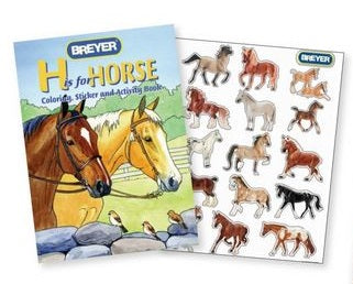 Coloring and Sticker Book by Breyer ~ "H Is For Horse"
