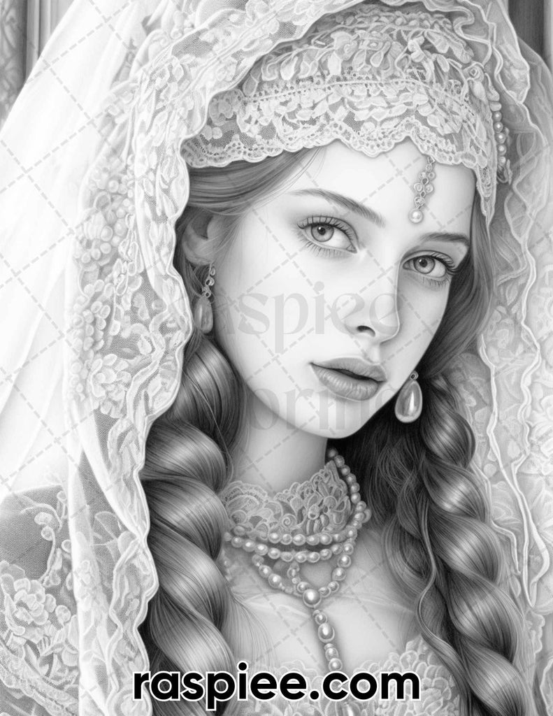 Renaissance Portraits Coloring Pages