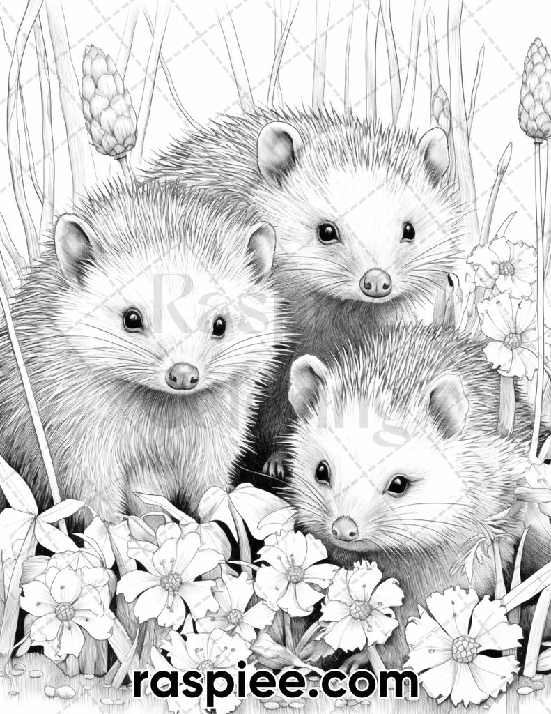 Enchanting Spring Animals Coloring Pages