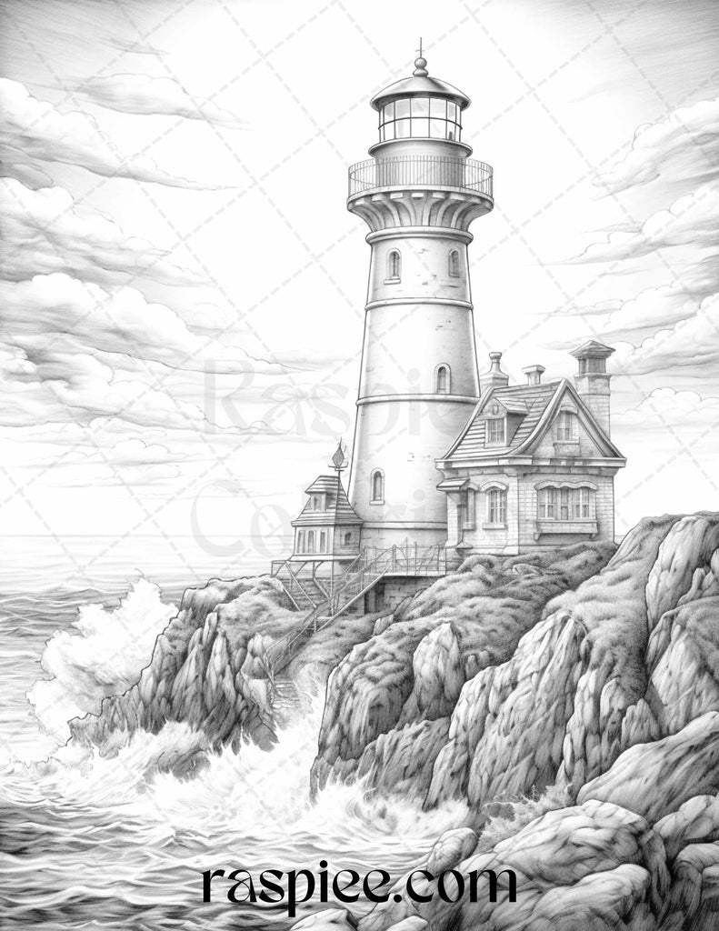 landscapes coloring pages for adults