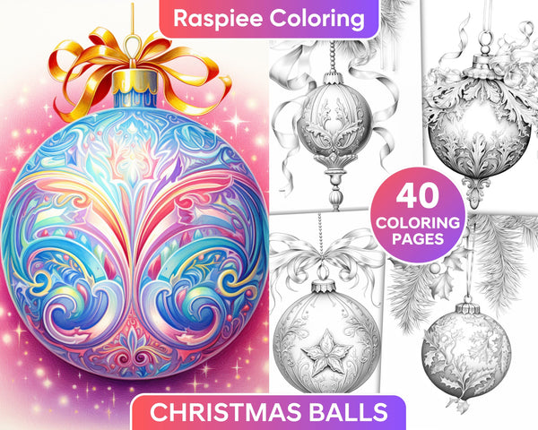 Christmas Balls Coloring Pages