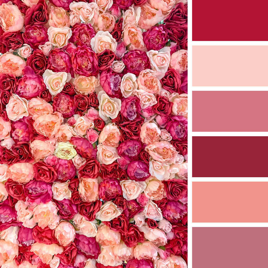 30 Flower Color Palettes for Coloring Pages